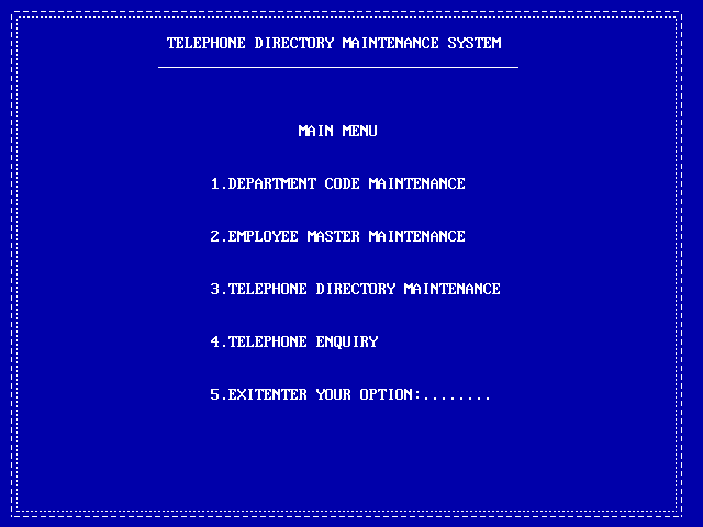 telephone directry